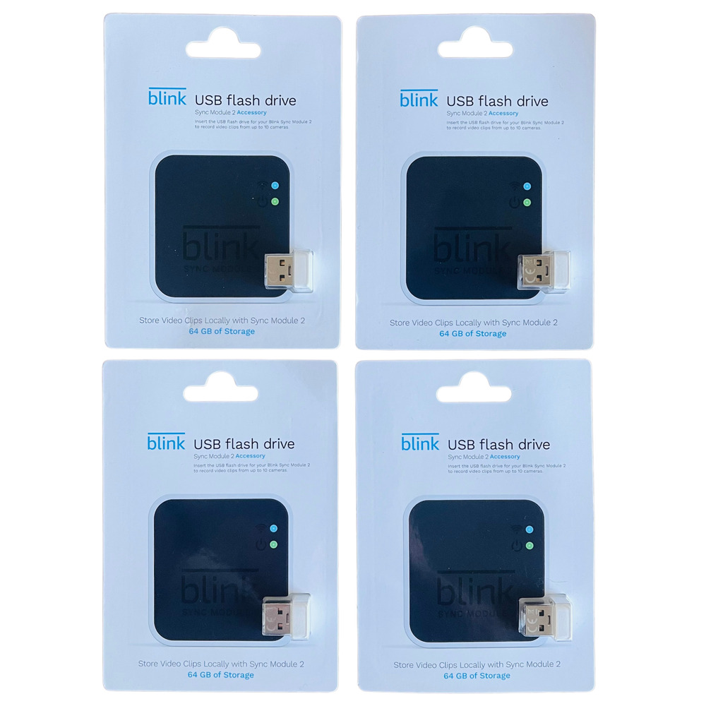 4 x Blink USB Flash Drive for Local Video Storage w/ Blink Sync Module 2 SEALED